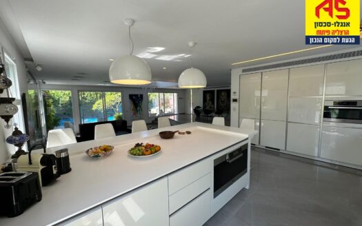 למכירה בית מעוצב עם בריכה בהרצליה פיתוח